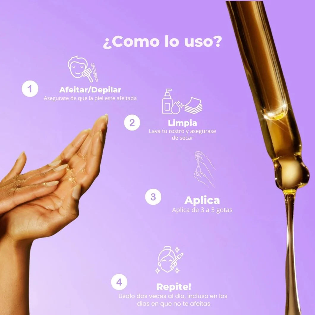 FluveaSkin® - Vello Más Fino y Menos Visible con Raiz de Cyperus Rotundus