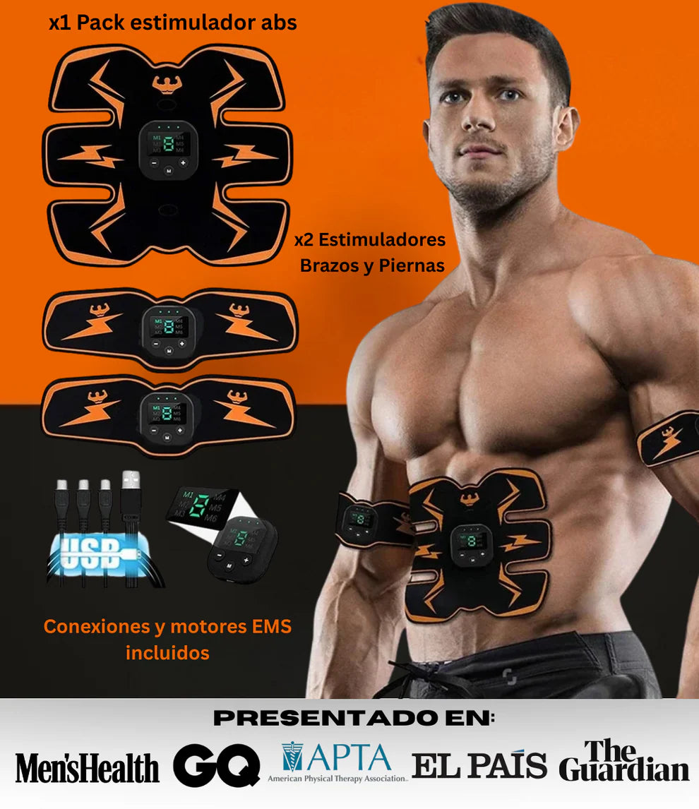 Estimulador Abdominales PowerAbs® + Estimulador de Brazos de REGALO
